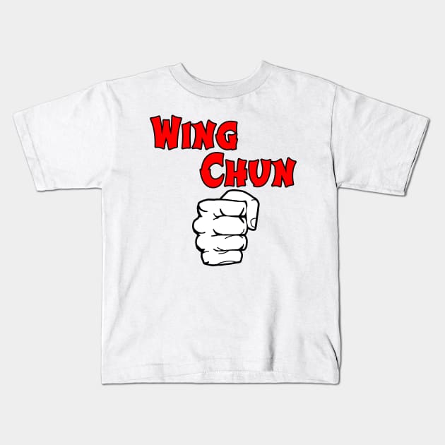 Wing chun Kids T-Shirt by Mamon